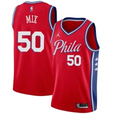 Philadelphia 76ers #50 Steve Mix Jersey -Red Phila