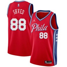 Philadelphia 76ers #88 Alexey Shved Jersey -Red Phila