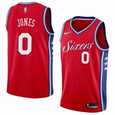 Philadelphia 76ers #0 Alvin Jones Jersey -Red Sixers