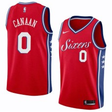 Philadelphia 76ers #0 Isaiah Canaan Jersey -Red Sixers