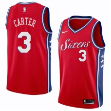 Philadelphia 76ers #3 Fred Carter Jersey -Red Sixers