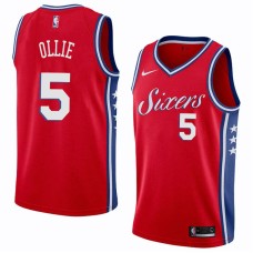 Philadelphia 76ers #5 Kevin Ollie Jersey -Red Sixers