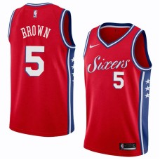 Philadelphia 76ers #5 Kedrick Brown Jersey -Red Sixers