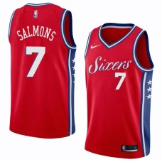 Philadelphia 76ers #7 John Salmons Jersey -Red Sixers