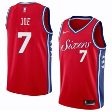 Philadelphia 76ers #7 Isaiah Joe Jersey -Red Sixers