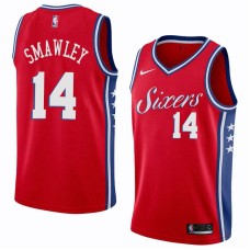 Philadelphia 76ers #14 Belus Smawley Jersey -Red Sixers