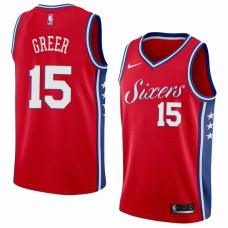 Philadelphia 76ers #15 Hal Greer Jersey -Red Sixers