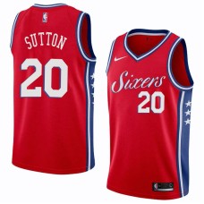 Philadelphia 76ers #20 Greg Sutton Jersey -Red Sixers