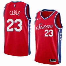 Philadelphia 76ers #23 Barney Cable Jersey -Red Sixers