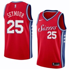 Philadelphia 76ers #25 Paul Seymour Jersey -Red Sixers