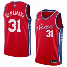 Philadelphia 76ers #31 Mark McNamara Jersey -Red Sixers