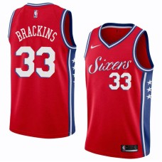 Philadelphia 76ers #33 Craig Brackins Jersey -Red Sixers