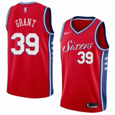 Philadelphia 76ers #39 Jerami Grant Jersey -Red Sixers