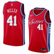 Philadelphia 76ers #41 Anthony Miller Jersey -Red Sixers