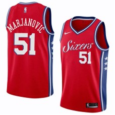 Philadelphia 76ers #51 Boban Marjanovic Jersey -Red Sixers