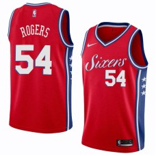 Philadelphia 76ers #54 Rodney Rogers Jersey -Red Sixers