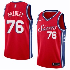 Philadelphia 76ers #76 Shawn Bradley Jersey -Red Sixers