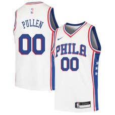 Philadelphia 76ers #00 Jacob Pullen Jersey -White