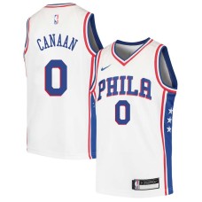 Philadelphia 76ers #0 Isaiah Canaan Jersey -White