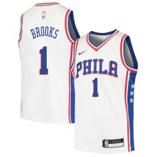 Philadelphia 76ers #1 Scott Brooks Jersey -White