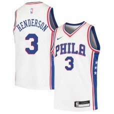 Philadelphia 76ers #3 Dave Henderson Jersey -White