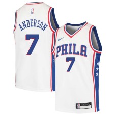 Philadelphia 76ers #7 JJ Anderson Jersey -White