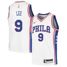 Philadelphia 76ers #9 Saben Lee Jersey -White