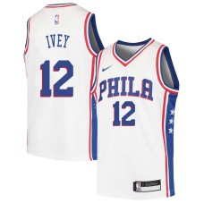 Philadelphia 76ers #12 Royal Ivey Jersey -White