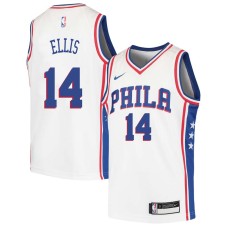 Philadelphia 76ers #14 Leroy Ellis Jersey -White