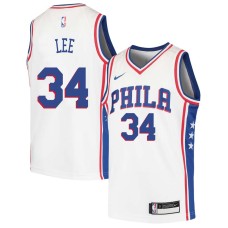 Philadelphia 76ers #34 Clyde Lee Jersey -White