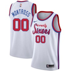 Philadelphia 76ers #00 Eric Montross Jersey -White Classic