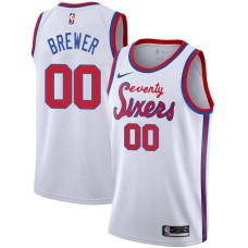 Philadelphia 76ers #00 Corey Brewer Jersey -White Classic