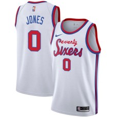 Philadelphia 76ers #0 Alvin Jones Jersey -White Classic