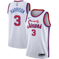 Philadelphia 76ers #3 Bob Harrison Jersey -White Classic