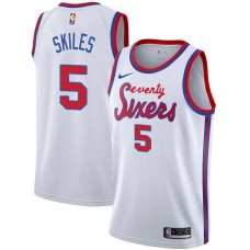 Philadelphia 76ers #5 Scott Skiles Jersey -White Classic