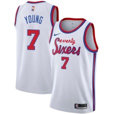 Philadelphia 76ers #7 Sam Young Jersey -White Classic