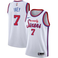 Philadelphia 76ers #7 Royal Ivey Jersey -White Classic