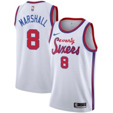 Philadelphia 76ers #8 Donyell Marshall Jersey -White Classic