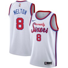 Philadelphia 76ers #8 De'Anthony Melton Jersey -White Classic