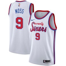 Philadelphia 76ers #9 Perry Moss Jersey -White Classic