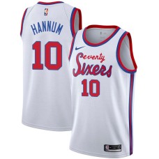 Philadelphia 76ers #10 Alex Hannum Jersey -White Classic