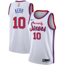 Philadelphia 76ers #10 Red Kerr Jersey -White Classic