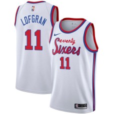 Philadelphia 76ers #11 Don Lofgran Jersey -White Classic