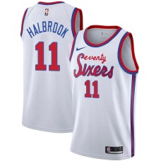 Philadelphia 76ers #11 Swede Halbrook Jersey -White Classic