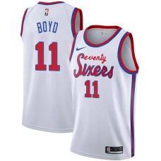 Philadelphia 76ers #11 Freddie Boyd Jersey -White Classic