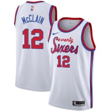 Philadelphia 76ers #12 Ted McClain Jersey -White Classic