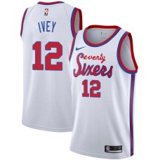 Philadelphia 76ers #12 Royal Ivey Jersey -White Classic