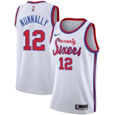 Philadelphia 76ers #12 James Nunnally Jersey -White Classic