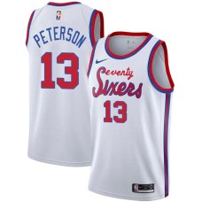 Philadelphia 76ers #13 Ed Peterson Jersey -White Classic