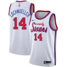 Philadelphia 76ers #14 Bob Lochmueller Jersey -White Classic